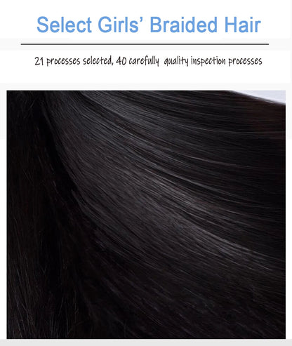 Dazzeal Human Hair Topper – 100% Real Straight Hair, Lace Base, Clip-In with Bangs, 10x12cm, 360° Coverage