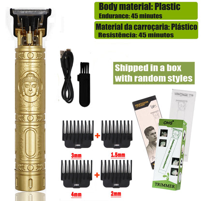 T9 Electric Hair Clipper & Beard Trimmer — 0mm Precision Body Hair Shaver for Men, Professional Haircut & Grooming