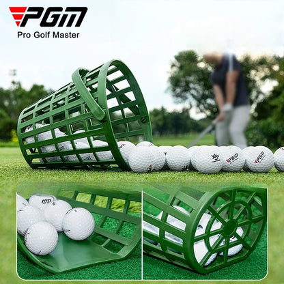 PGM Portable Golf Ball Basket – Eco-Friendly PP Storage Holder, Holds 50 Balls, Lightweight Practice & Training Equipment QK007