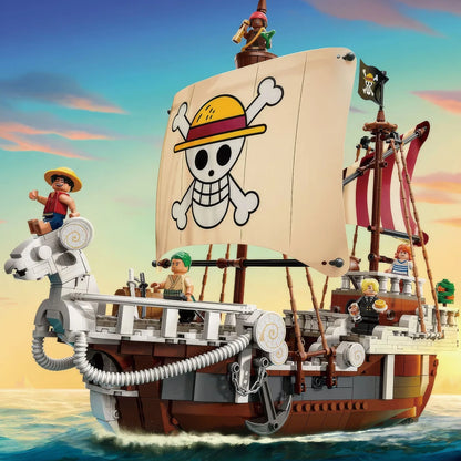 FIT 75639 One Piece Merry Boat Luffy Building Blocks Toy – Model Bricks Set for Kids’ Birthday & Christmas Gifts