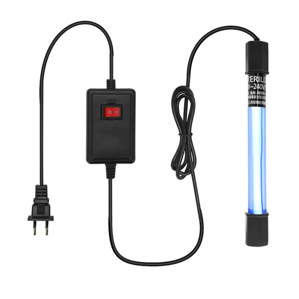 5W/11W Aquarium UV Sterilizer Light – Fish Tank Water Cleaner & Algae Removal Sanitizer for Clear Aquarium Water