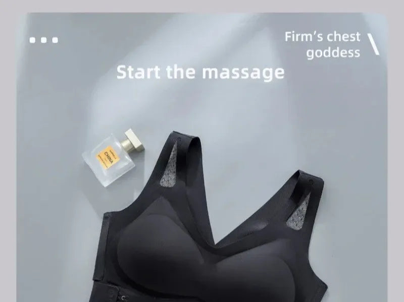 Electric Breast Massager Bra – Adjustable Chest & Back Beauty Massage with Remote