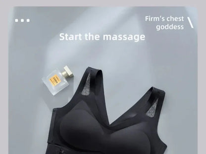 Electric Breast Massager Bra – Adjustable Chest & Back Beauty Massage with Remote