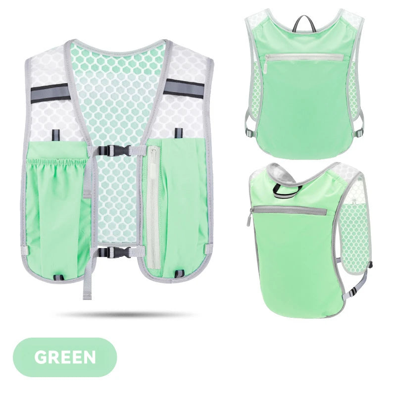 Lightweight Running Hydration Vest Backpack – Marathon Hiking Cycling Chest Pack with Phone Pocket