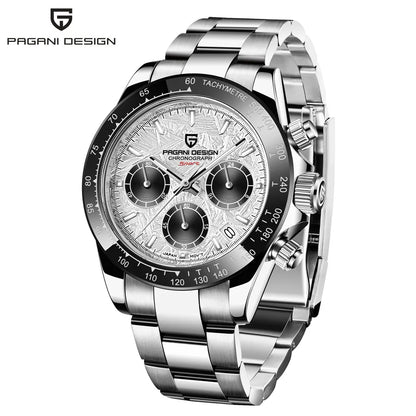 PAGANI DESIGN 2024 Quartz Men's Luxury Business Watch – Chronograph VK63 Waterproof