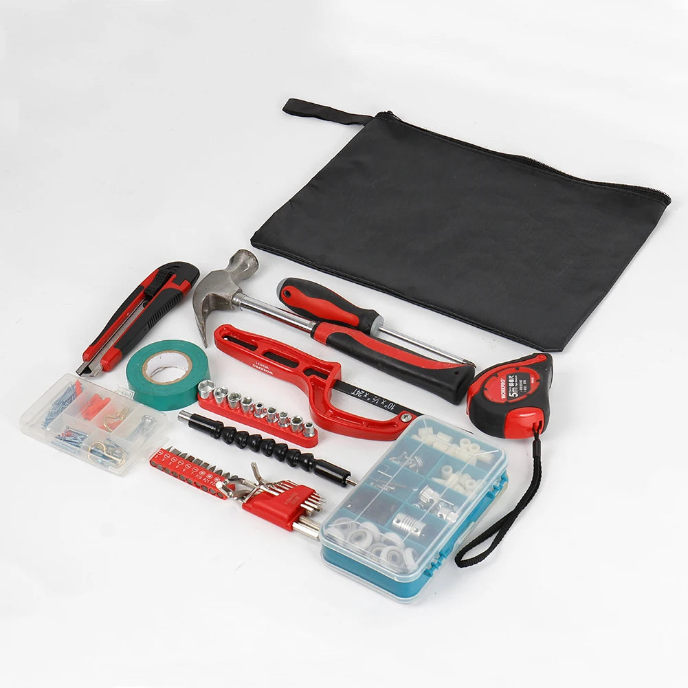 Waterproof Oxford Canvas Tool Bag — 420D Zipper Organizer, Portable Travel Storage Pouch for Tools & Accessories