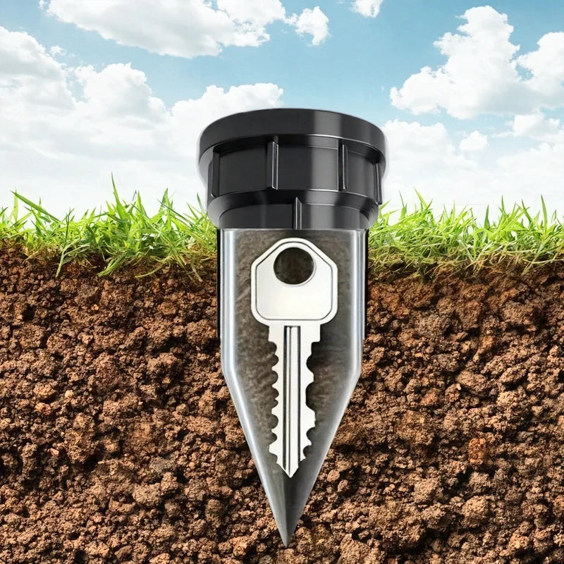 Garden Key Hider – Realistic Underground Watering Can Key Safe, Durable Plastic Outdoor Security, No Battery Needed