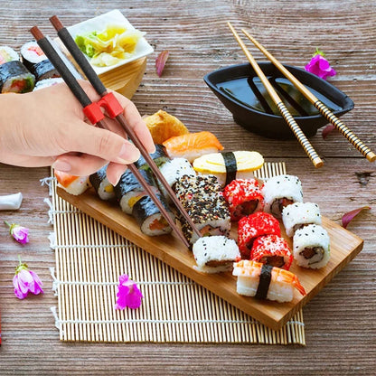 6-in-1 Reusable Chopstick Training Set - Easy-to-Use Helpers for Children and Beginners, Chinese Chopstick Holder, Kitchen Tableware