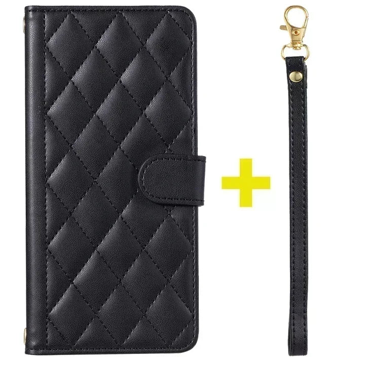 Xiaomi Redmi Note 11 Series Leather Flip Case – Crossbody Wallet Cover for Note 11 Pro 5G/11S/11E/10S/10T/9S/8 Pro
