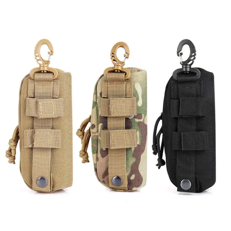 Tactical MOLLE Eyeglass Case - 1000D Nylon Shockproof Protective Sunglasses & Goggles Holder for Outdoor Use