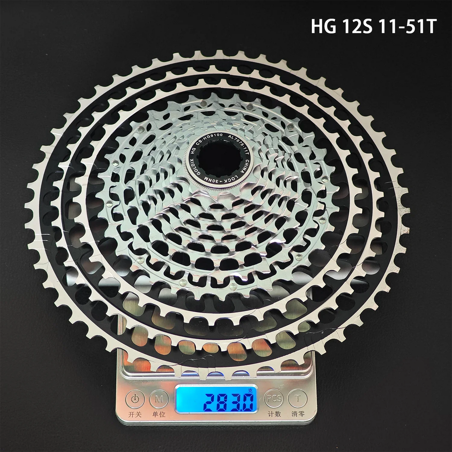 GOLDIX 12-Speed Ultralight MTB Cassette – CNC Sprocket 11-51T/11-46T HG & 10-46T/10-51T XD for Shimano SRAM