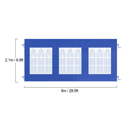 Outdoor Tent Sidewall with Window – Waterproof, Wear-Resistant, UV-Resistant Curtain for Camping Tents