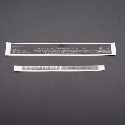 Replacement Back Shell Stickers – Labels for PS Vita 1000, PSV 2000, and PCH-1000 Console