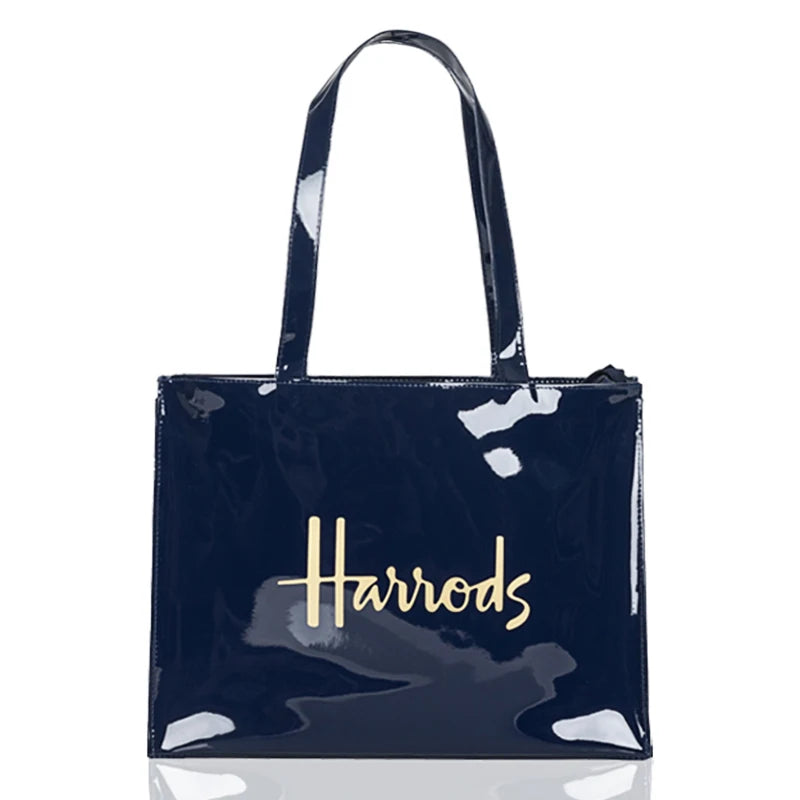 Simple Stylish PVC Reusable Shopping Bag – Luxury Eco-Friendly Waterproof Tote for Summer Beach
