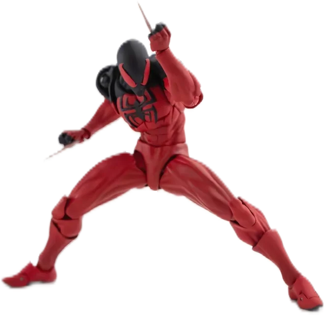 Mess Toys Scarlet Spider Action Figure – Kaine Parker Black Suit Symbiote Anime Collectible Toy Gift