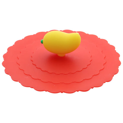 Cartoon 10cm Cute Silicone Cup Cover - Heat-Resistant, Leak-Proof, Dustproof Sealed Lid for Tea Cups