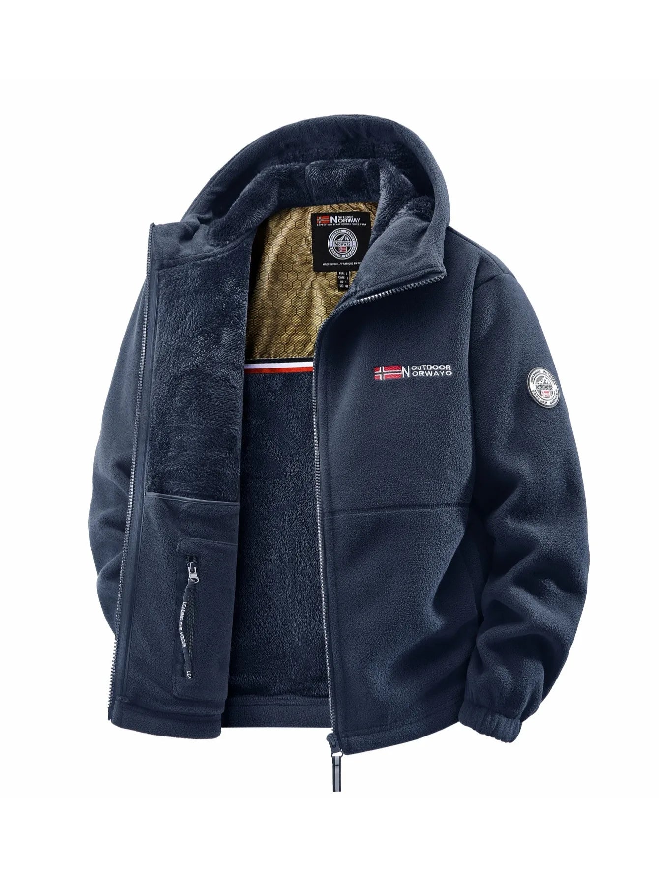 Men's Autumn & Winter Outdoor Hooded Jacket – Versatile Streetwear for Daily Wear, Travel, Parties, and Commuting