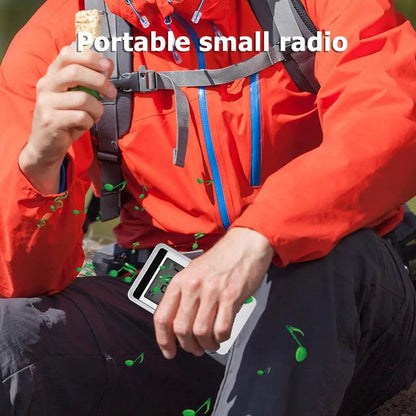 HRD-103 AM/FM Digital Radio - 2 Band Stereo Receiver, Portable Mini Pocket Radio with Headphones & 1.5" LCD Screen for Running