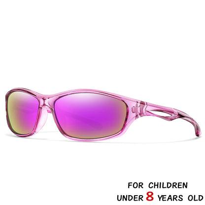Kids UV400 Sports Sunglasses - Cycling, Camping, Fishing and Outdoor Eyewear for Boys and Girls Ages 3–8