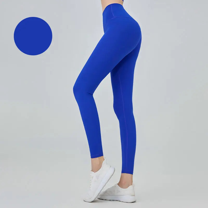 Women's High Waist Seamless Leggings - Naked Feel Push Up Yoga Pants For Fitness, Running & Gym Training
