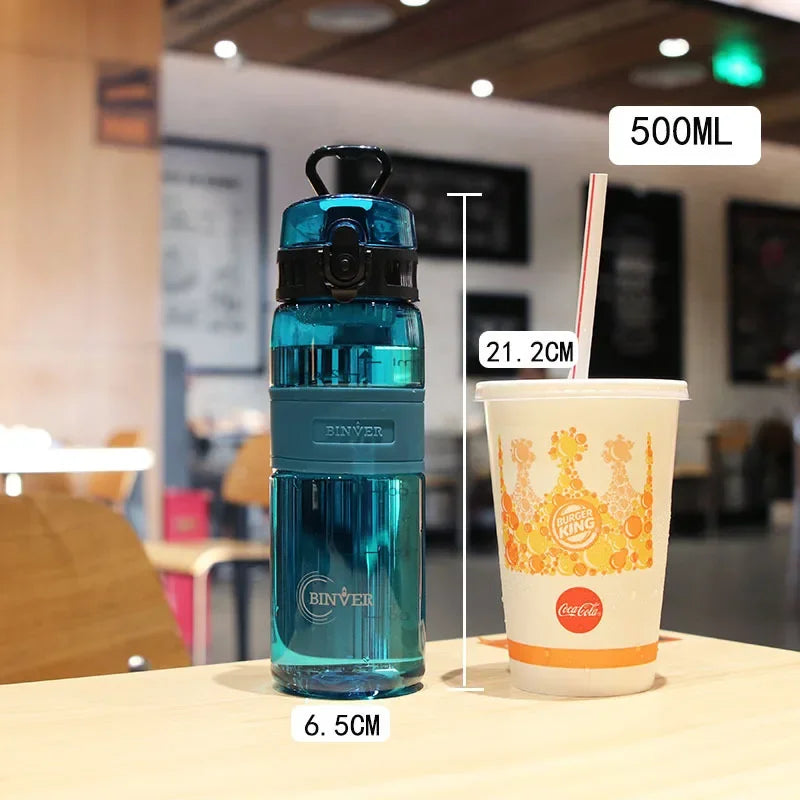 Convenient Student Sport Water Cup - Large Capacity Plastic Portable Water Container for Couples, Perfect for Outdoor Travel and Sports