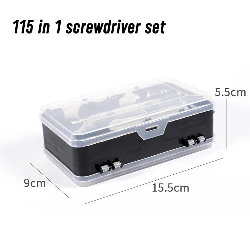 115-in-1 Multifunctional Screwdriver Set: Computer, Mobile Phone, & Household Equipment Repair Kit - Insulated Manual Tools
