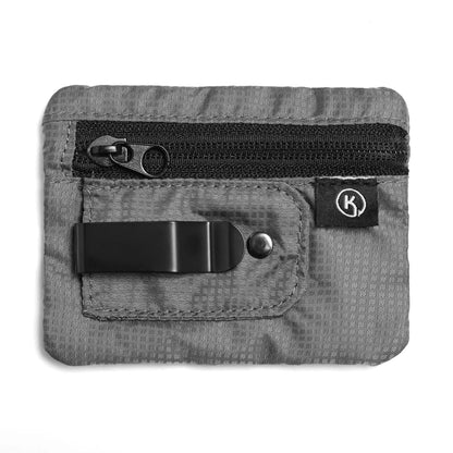 Men's Mini Credit Card Wallet & ID Holder - Slim Zipper Wallet with Coin Pocket