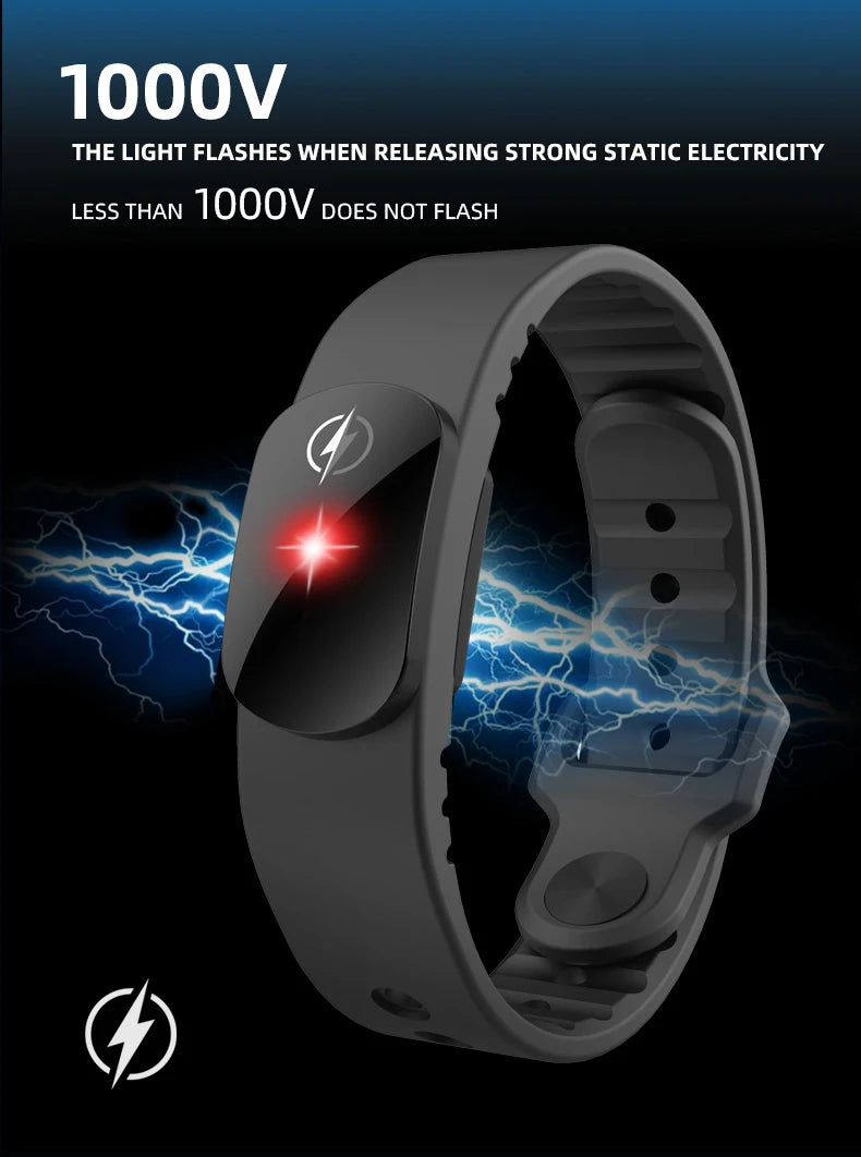 M12-SE Wireless Anti-Static Car Bracelet – Human Body Static Eliminator Wristband for Men & Women Accessories