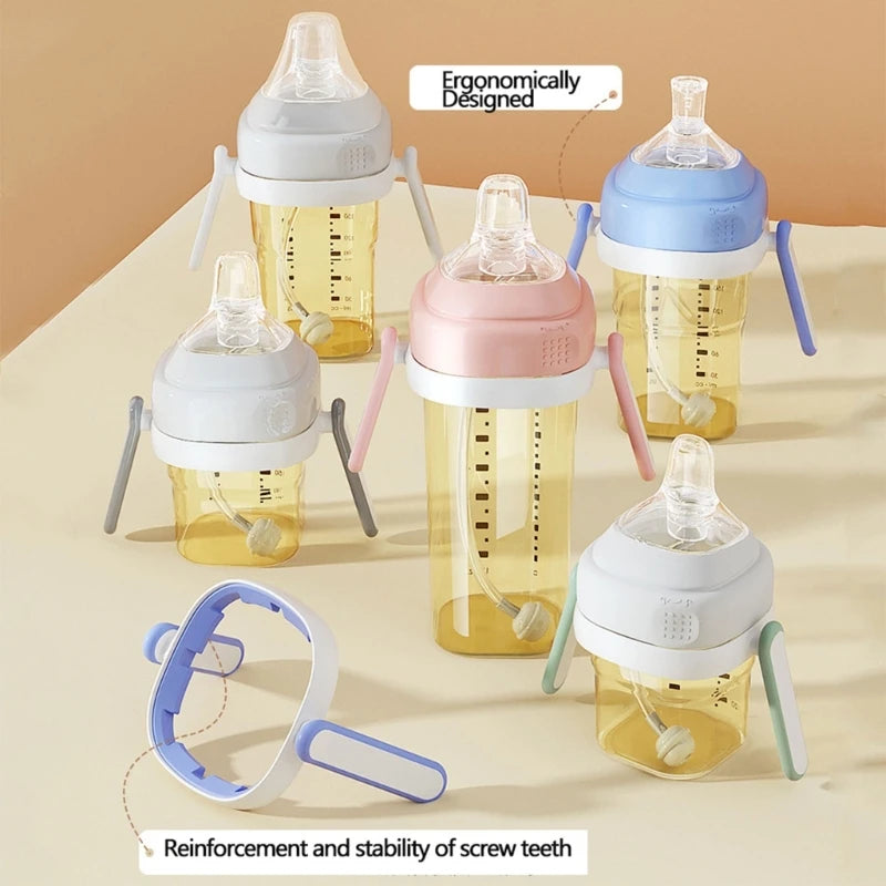 BPA-Free Classic Newborn Bottle Grip Handle – Compatible Silicone Handles for Hegen Bottle, Baby Feeding Accessories