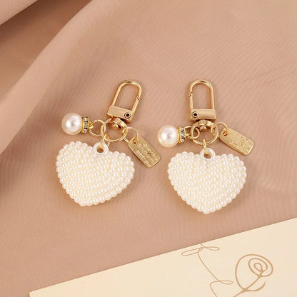 Pearl Keychain - Elegant DIY Pendant Accessory for Car Keys, Bags & Stylish Gifts