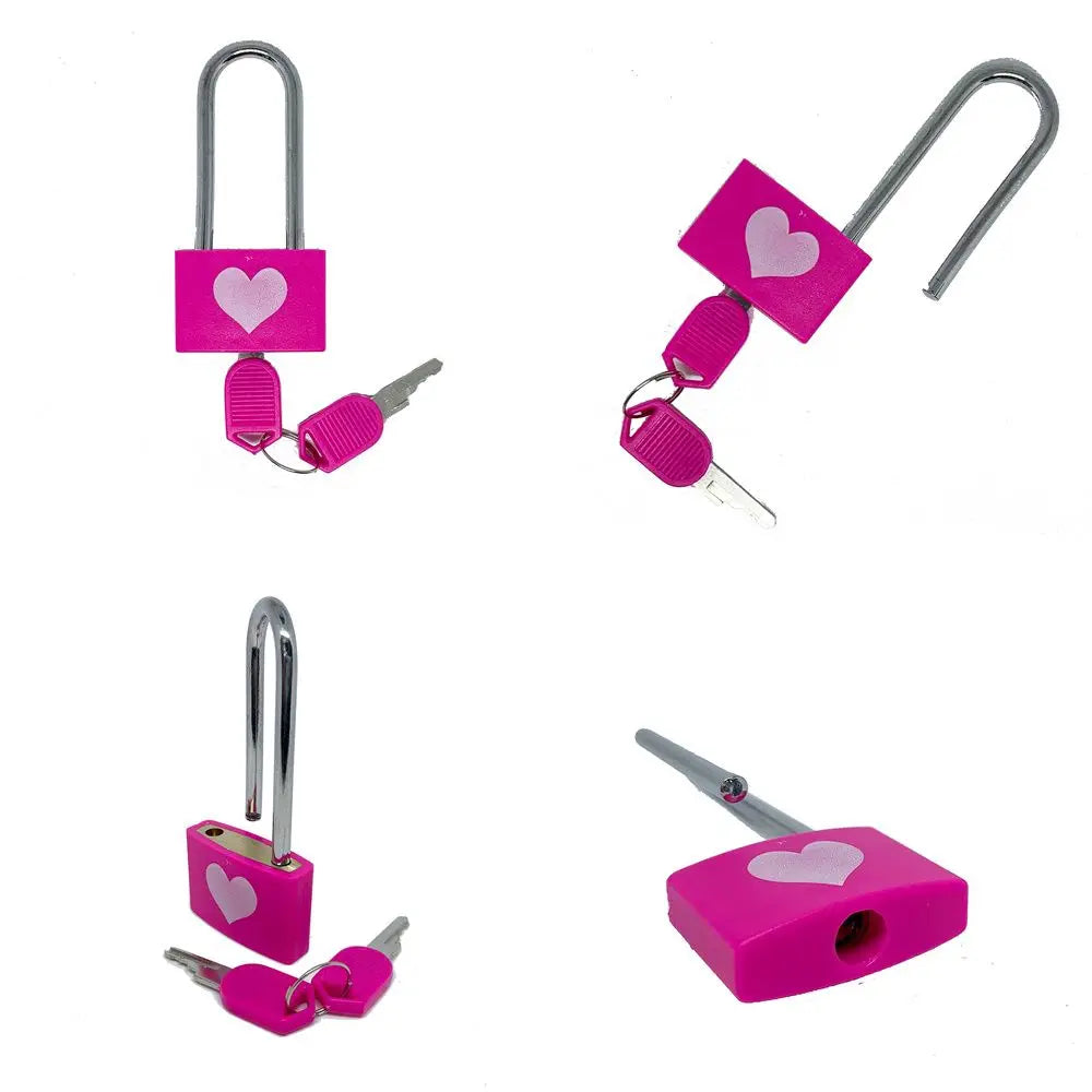 Modern Minimalist Anti-Theft ABS Locker Padlock – Love Lock for Valentine's Day and Couple's Long Handle Security Lock