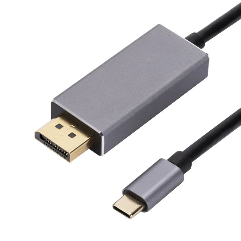 USB-C to DisplayPort Cable - 8K 60Hz, 4K Dynamic HDR, Thunderbolt 3/4 Compatible for MacBook Pro, Samsung S21, Huawei & Dell