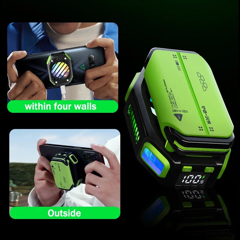 X111 Magnetic Phone Cooling Fan – 7 Speed Semiconductor Radiator, PUBG Game Cooler, Universal for iOS & Android