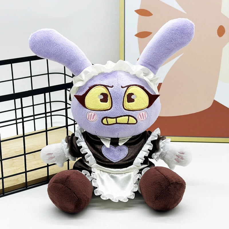 25CM Digital Circus Jax Plush Doll - Magical Rabbit Clown Collectible Toy for Fans, Home Decor, and Gifts