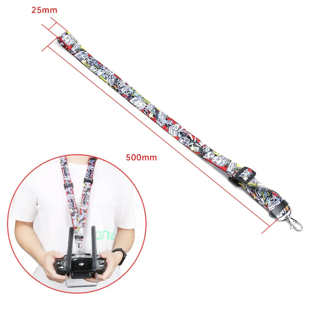 iFlight 25×500mm Adjustable Transmitter Neck Strap — FPV Drone Remote Controller Lanyard