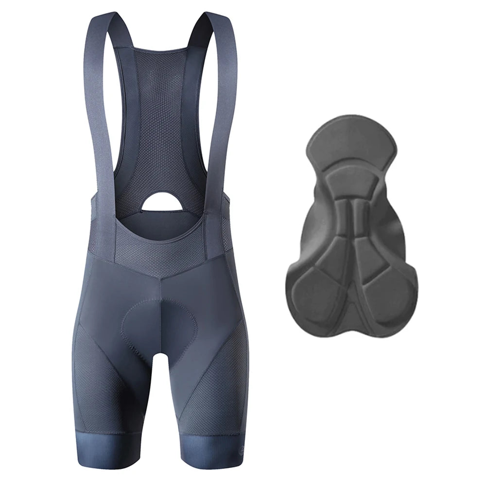 Ykywbike Men's Cycling Bib Shorts – Padded Quick-Dry Bike Tights for 6-Hour Rides, Outdoor Cycling Clothing