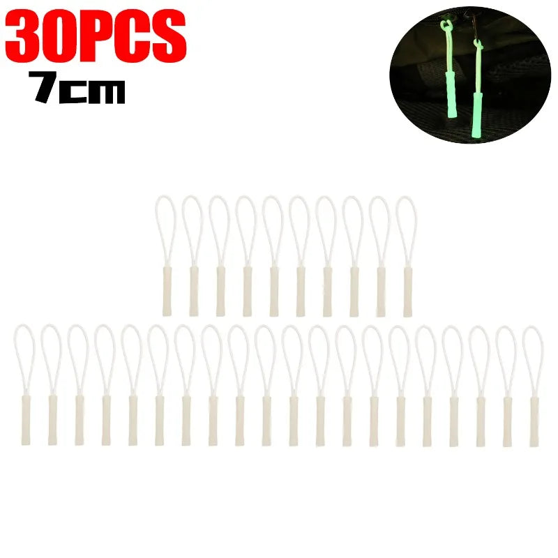 Glow-in-the-Dark Zipper Pull Pendant - Luminous Replacement Slider for Travel Bags, Backpacks & Outdoor Gear