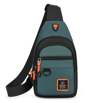 Fashion Men's Chest Bag – Lightweight Oxford Fabric Crossbody Shoulder Bag, Stylish Casual Waist Pack