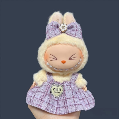 17cm Labubu Plush Doll Skirt — Adorable Skirt Set for DIY Clothes & Accessories Gift