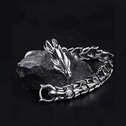 Trendy Dragon Copper Bracelet – Unisex Fashion Loong Metal Bangle, Party & Daily Jewelry Accessories for Women & Men
