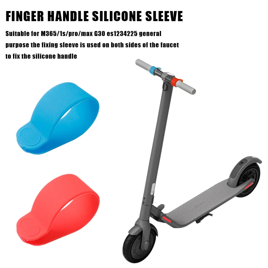 Silicone Handlebar Sleeve for Ninebot ES1 ES2 ES4/MAX G30 Electric Scooters - Durable Skateboard Grip Cover Accessory