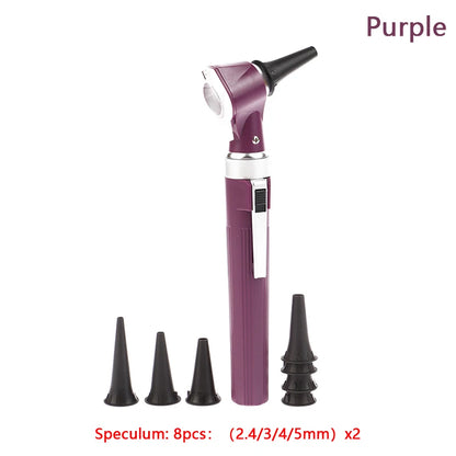 Professional Otoscope Diagnostic Kit – LED Endoscope for Ear Care, Portable Ear Cleaner with 8 Tips for Home & Doctor Use