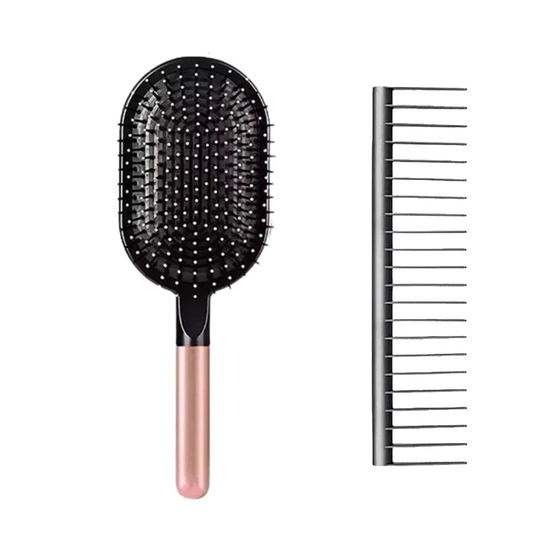 Girls Airbag Hairbrush — Wet & Curly Hair Detangling Comb, Scalp Massage Tool for Salon Styling
