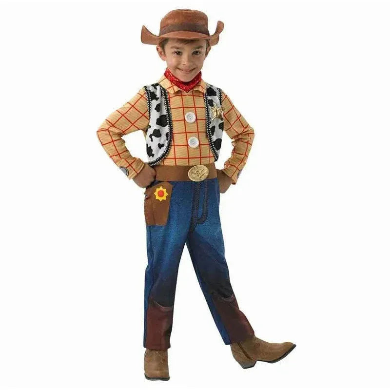 Woody Cowboy Cosplay Costume - Kids Cartoon Character Jumpsuit for Halloween & Parties
