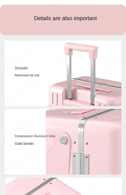 2025 Kids Suitcase with Seat & Charging Port – Baby Boarding Trolley Luggage with Safety Belts & Side Opening, 20/22/24 inch