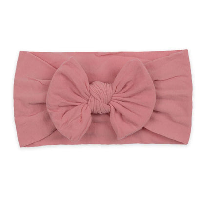 Baby Girls Rabbit Ear Bow Headband – Soft Knot Hairband for Newborns, Infants & Toddlers Photo Props