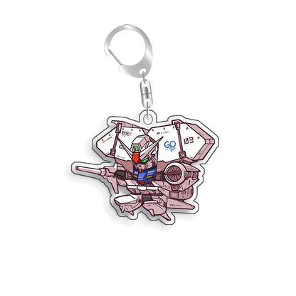 Gundam Freedom ZGMF-X10A Keychain - Recycled Acrylic Anime Backpack Pendant and Collectible Gift for Fans