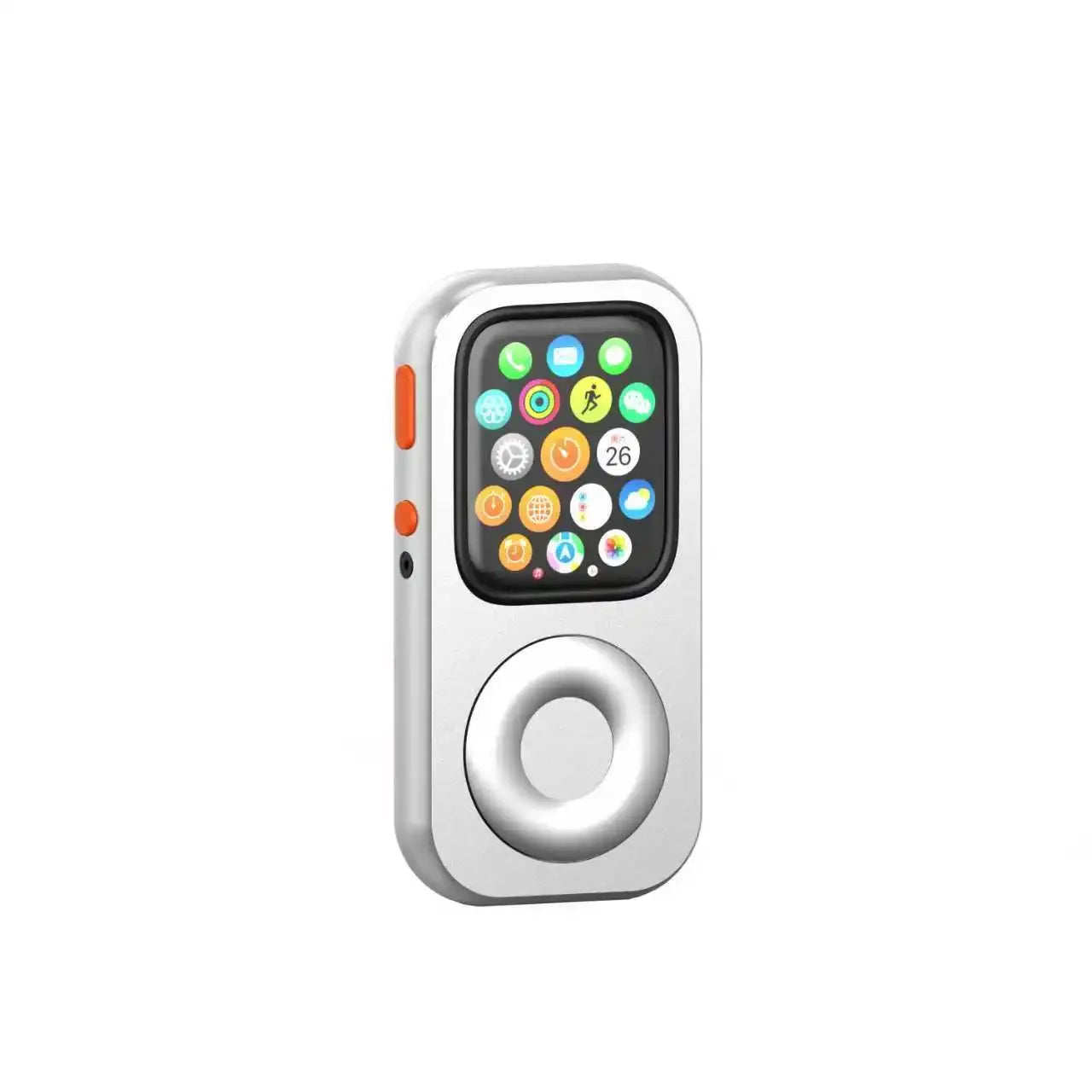 3D Aluminum Alloy Retro iPod Style Protective Case – Apple Watch Series 7/8/9/10 Function Expansion