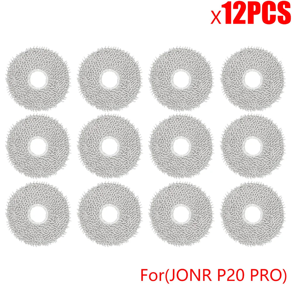 JONR P20 PRO Robot Vacuum Accessories – Replacement Side Brush, Mop Cloth & Dust Bag Cleaning Parts