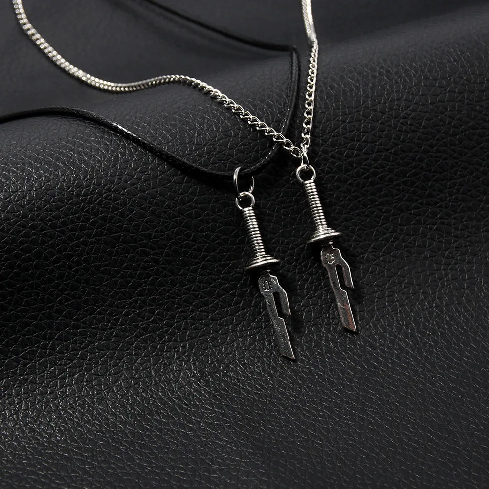 Jujutsu Kaisen Toji Fushiguro Sword Necklace – Spear of Tianri Knife Pendant for Unisex Cosplay